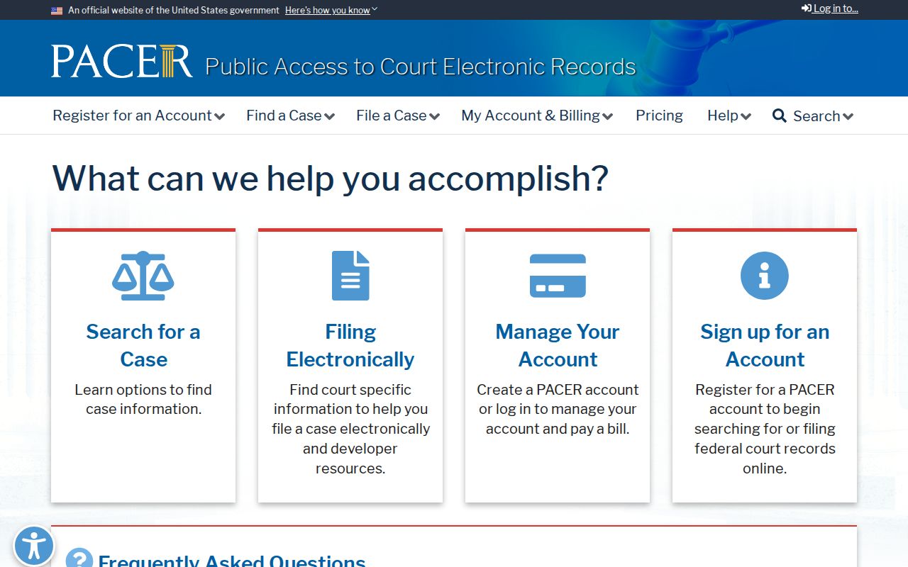PACER federal court record search for Adair County cases